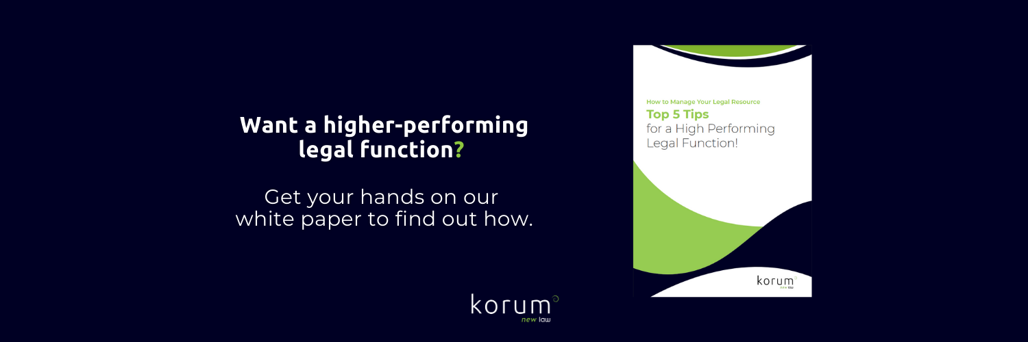 Tops 5 Tips for a High Performing Legal Function